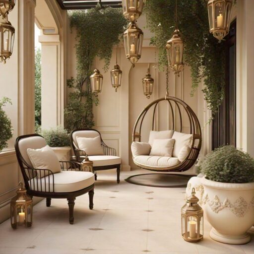 Cream and Brass for the Terrace