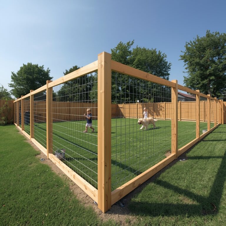 Budget Friendly DIY Hog Wire Fence Ideas