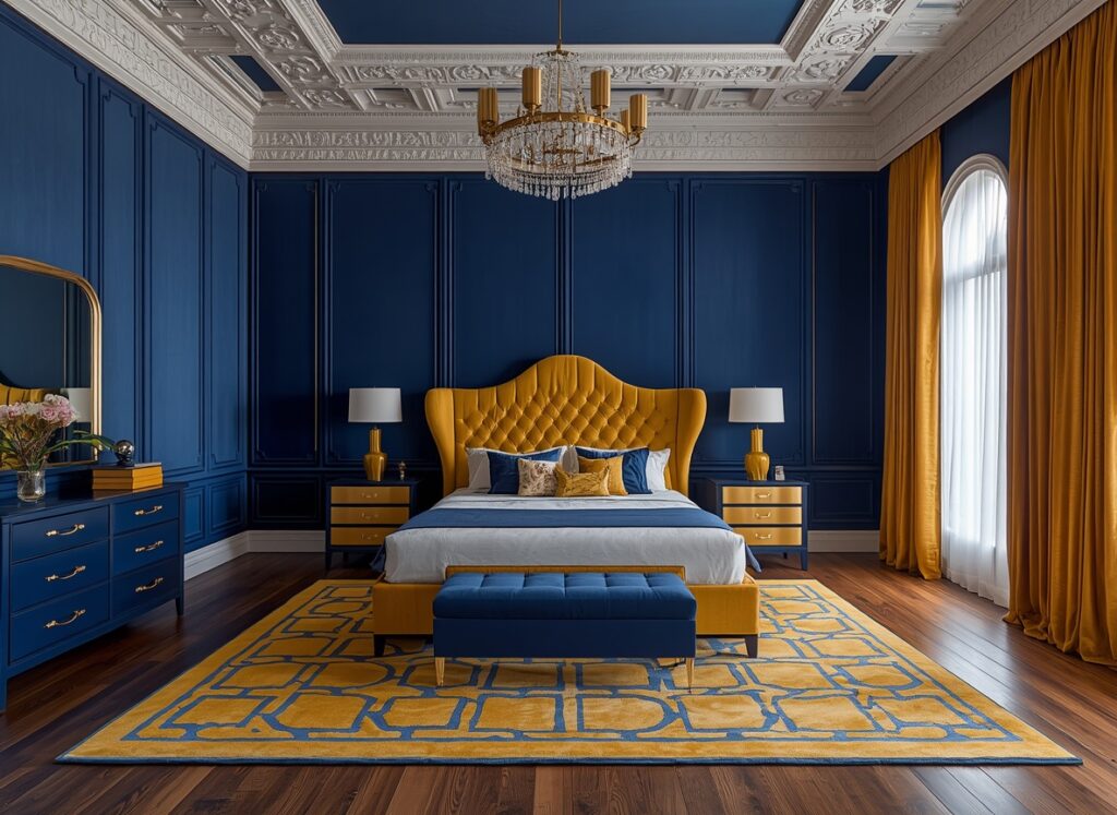 25 Cozy Navy Blue Bedroom Ideas to Create a Romantic Blueprint 2 Cozy Navy Blue Bedroom Ideas