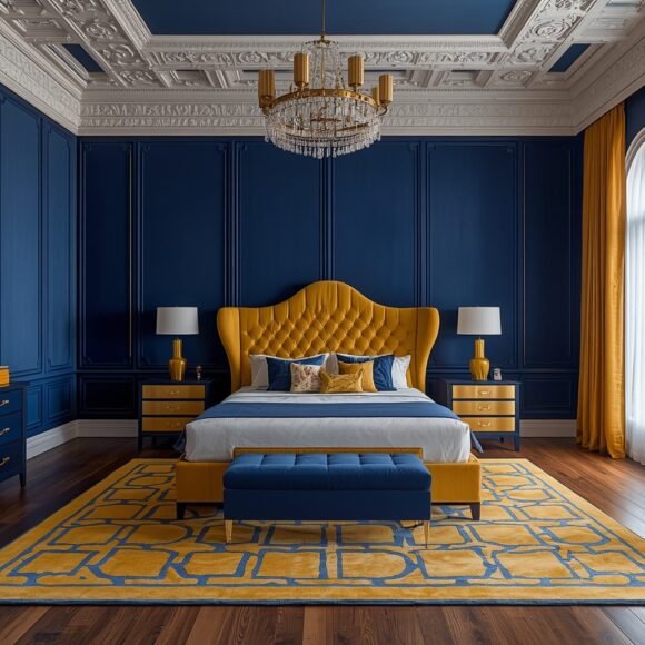 Cozy Navy Blue Bedroom Ideas